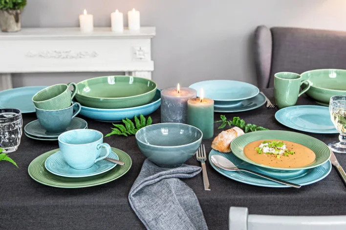 Seltmann Weiden Schale BEAT COLOR GLAZE 6er Set perlgrau