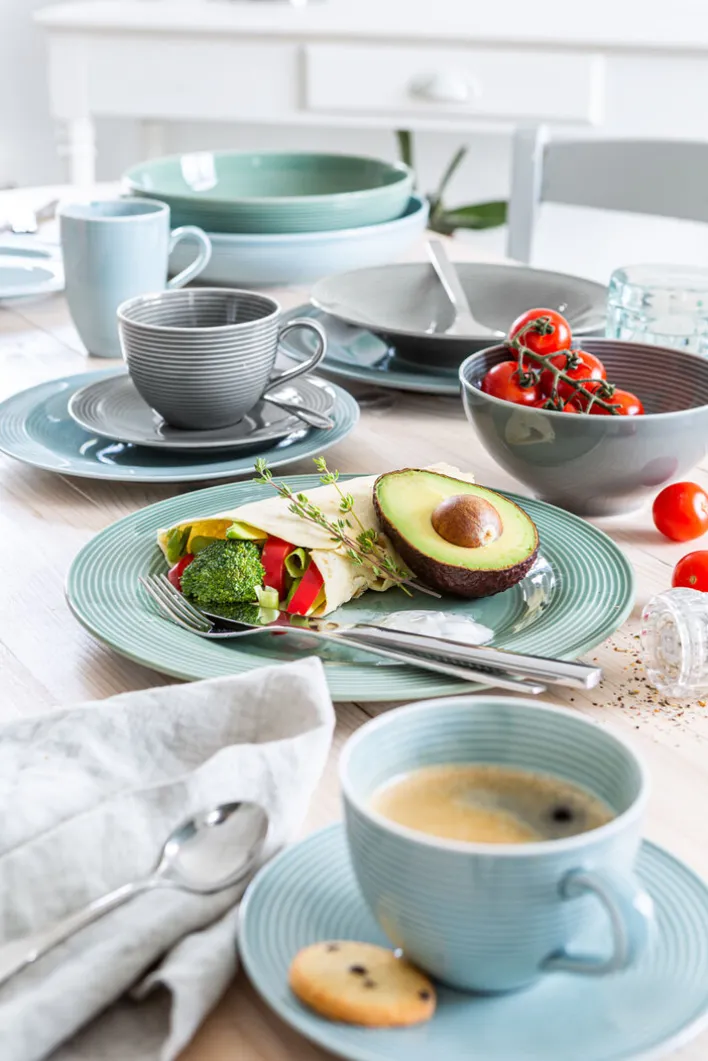 Seltmann Weiden Schale BEAT COLOR GLAZE 6er Set perlgrau