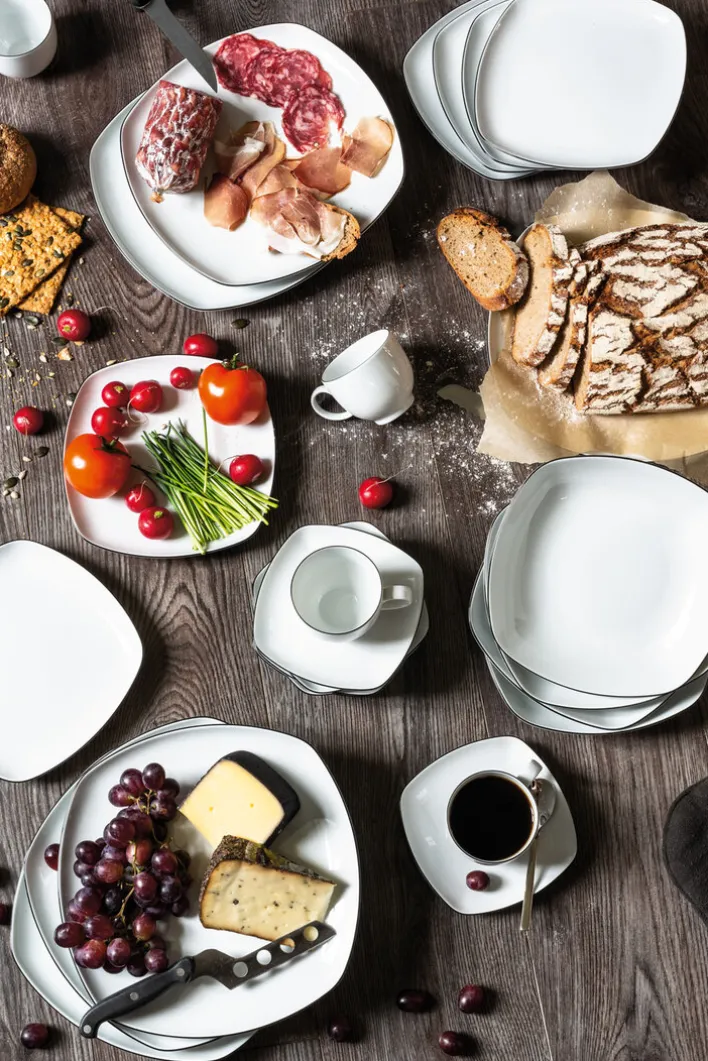 Seltmann Weiden Servierplatte LIDO schwarz/ weiß