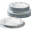 Seltmann Weiden Tafelservice SONATE NOSTALGIE 12-teilig Weiß mit Streublumendekor