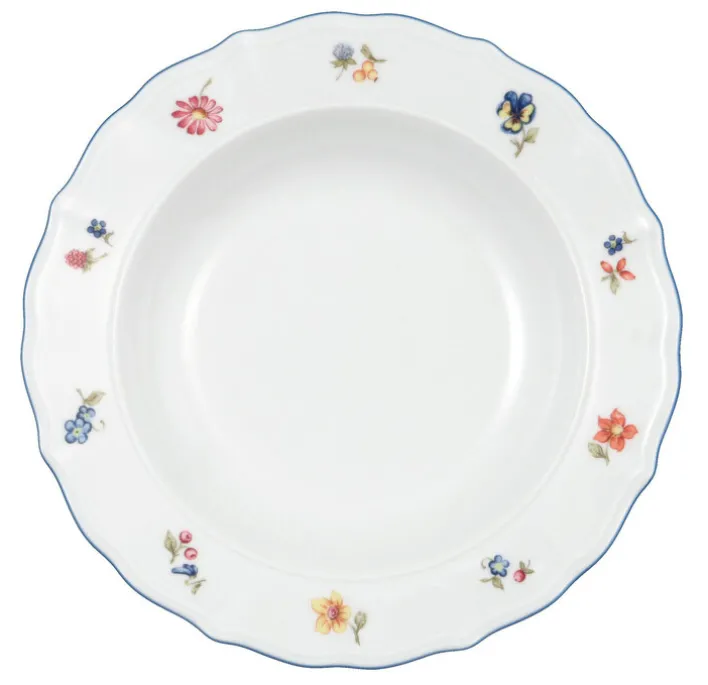 Seltmann Weiden Tafelservice SONATE NOSTALGIE 12-teilig Weiß mit Streublumendekor