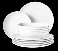 Seltmann Weiden Tafelservice AMINA 12-teilig Porzellan weiß