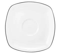 Seltmann Weiden Untertasse LIDO 14,5 cm schwarz/weiß