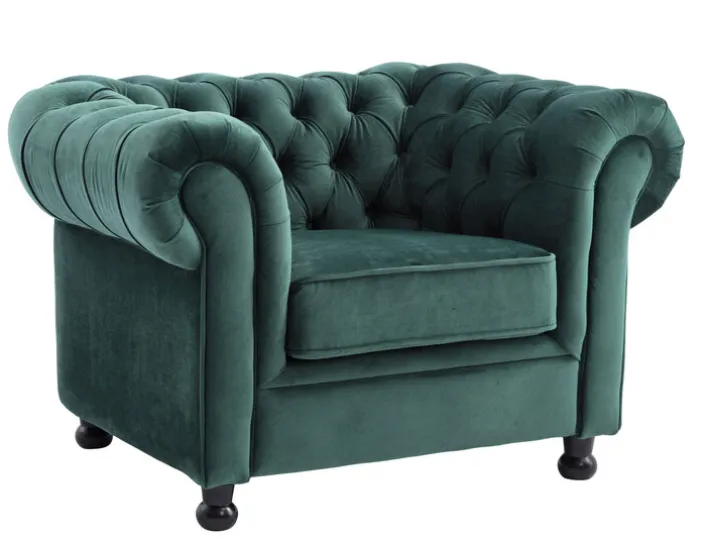 Sessel LONDON Samt grün