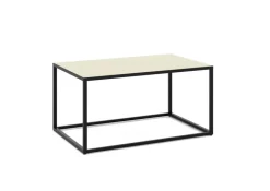 Set one by Musterring Couchtisch RENO 100x50 cm kaschmir / graphit schwarz