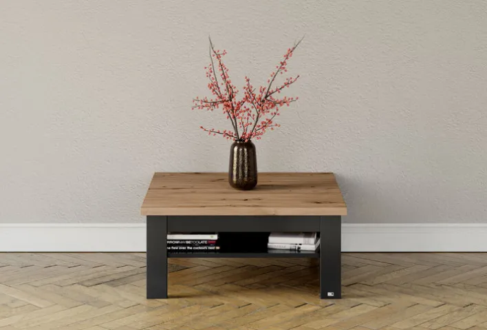 set one by Musterring Couchtisch YORK 64 anthrazit /Eiche Artisan