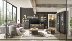 set one by Musterring Couchtisch YORK 65 anthrazit /Eiche Artisan