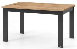 set one by Musterring Esstisch YORK 67 anthrazit /Eiche Artisan