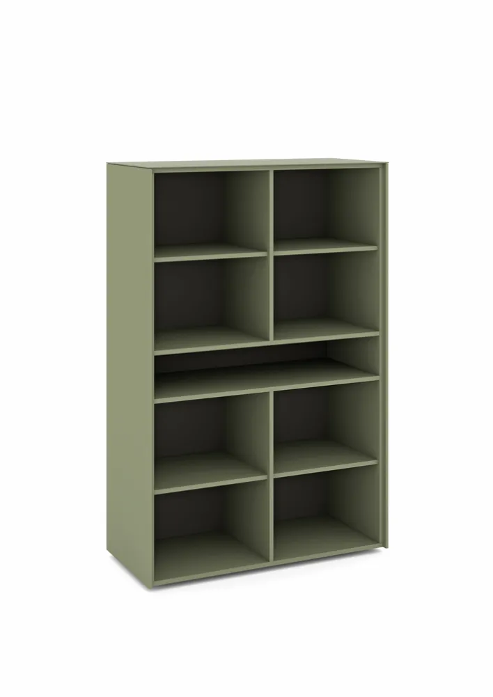 Set one by Musterring Highboard RENO 92x140 cm olivgrün