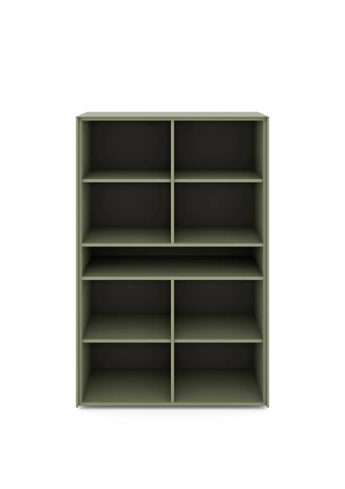 Set one by Musterring Highboard RENO 92x140 cm olivgrün