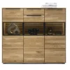 set one by Musterring Highboard JACKSON 150 x 130 cm Eiche massiv/Korpus Eiche furniert