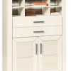 set one by Musterring Highboard YORK weiß/braun