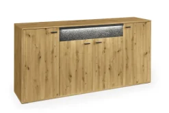 set one by Musterring Sideboard DELTONA 184x89 cm Eiche Artisan Dekor / Sandstein