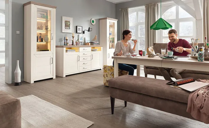 set one by Musterring Sideboard YORK 55 Weiß