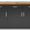 set one by Musterring Sideboard YORK 52 anthrazit /Eiche Artisan