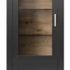 set one by Musterring Vitrine YORK 01 anthrazit /Eiche Artisan