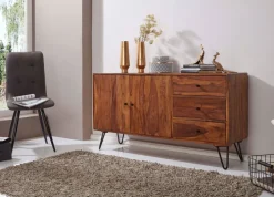 Sideboard 145 x 75 cm braun