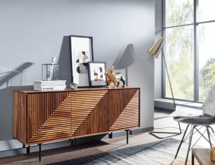 Sideboard 148 x 72 cm Sheesham massiv