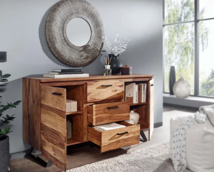 Sideboard 145 x 82 cm Sheesham massiv