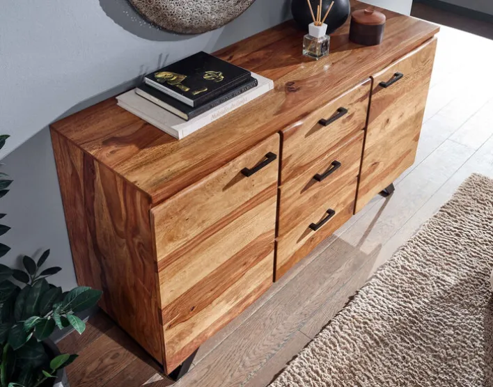 Sideboard 145 x 82 cm Sheesham massiv
