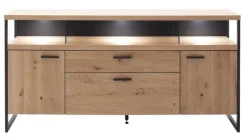 Sideboard LANTANA Balkeneiche Bianco /anthrazit
