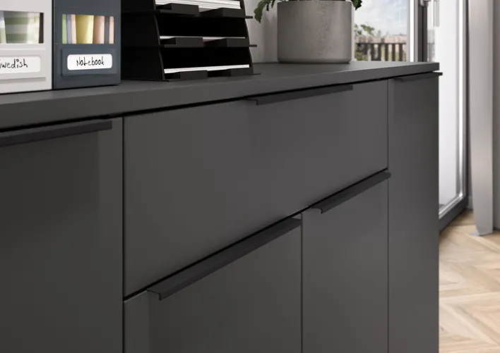 Sideboard LORENZ 161x101x40 cm graphit