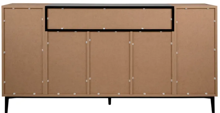 Sideboard NOLA 180 x 90 cm Artisan Oak-Dekor/schwarz