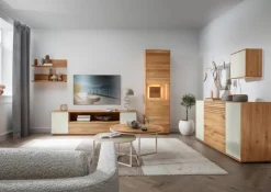 Sideboard RIVA Eiche massiv 83 x 158 x 45 cm geölt Braun