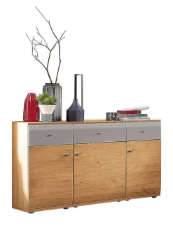 Sideboard SAMBA 150 x 90 cm Alteiche/ Grau matt