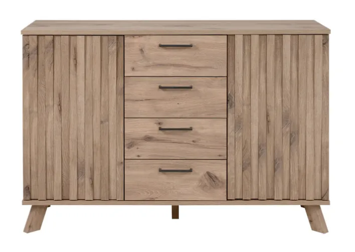 Sideboard WELLINGTON 126,5 x 85 cm Schwedeneiche