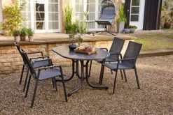siena GARDEN Klapptisch Garten PACO 140 x 90 cm darkstone