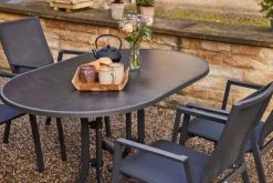 siena GARDEN Klapptisch Garten PACO 140 x 90 cm darkstone