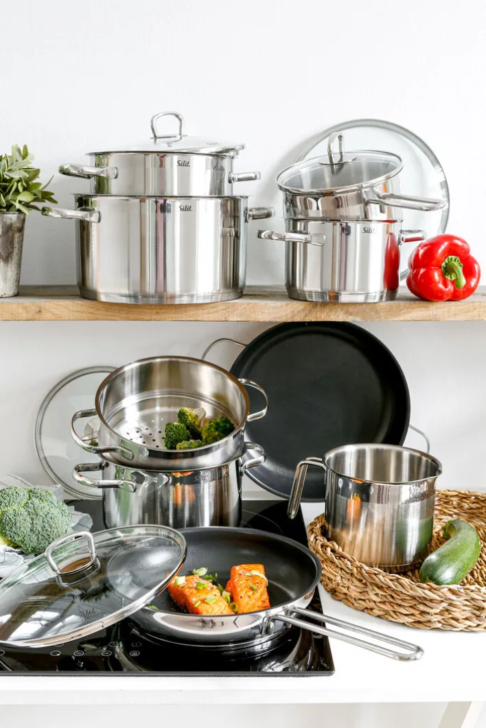 Silit Topf-Set TOSKANA 10-teilig Edelstahl 18/10
