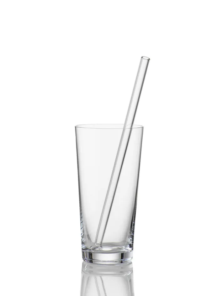 SIMAX exclusive Glastrinkhalm Set gerade EXKLUSIV 7-teilig 23 cm