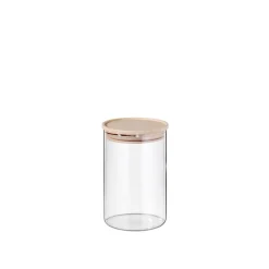 SIMAX Vorratsglas mit Holzdeckel 900 ml Sicherheitsglas transparent