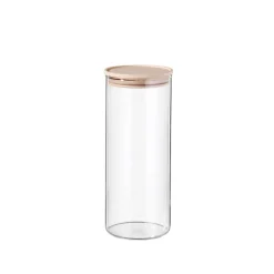 SIMAX Vorratsglas mit Holzdeckel 1500 ml Sicherheitsglas transparent