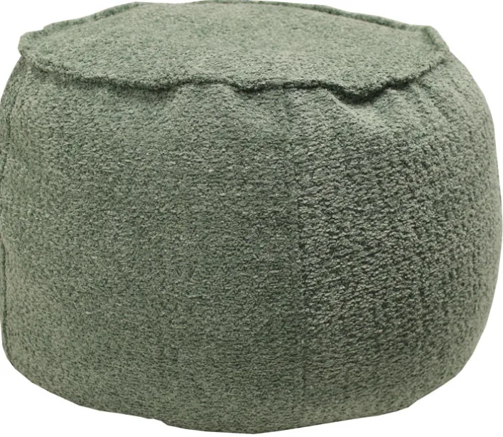 Sitzsack-Hocker KAYLA 41 x 60 cm moosgrün