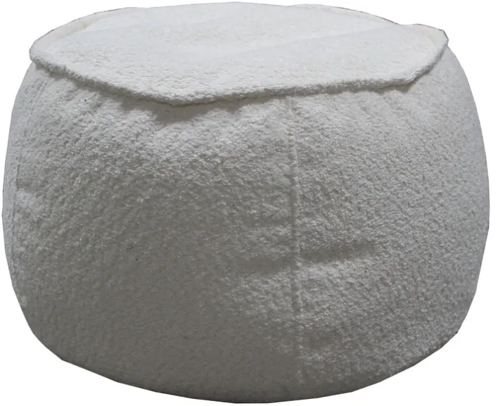 Sitzsack-Hocker KAYLA 41 x 60 cm weiß