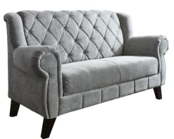 Sofa COSIMO Stoffbezug Grau ca. 170 x 99 x 82 cm