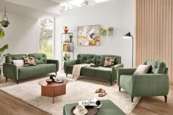 Sofa 3-Sitzer VENTA dunkelgrün
