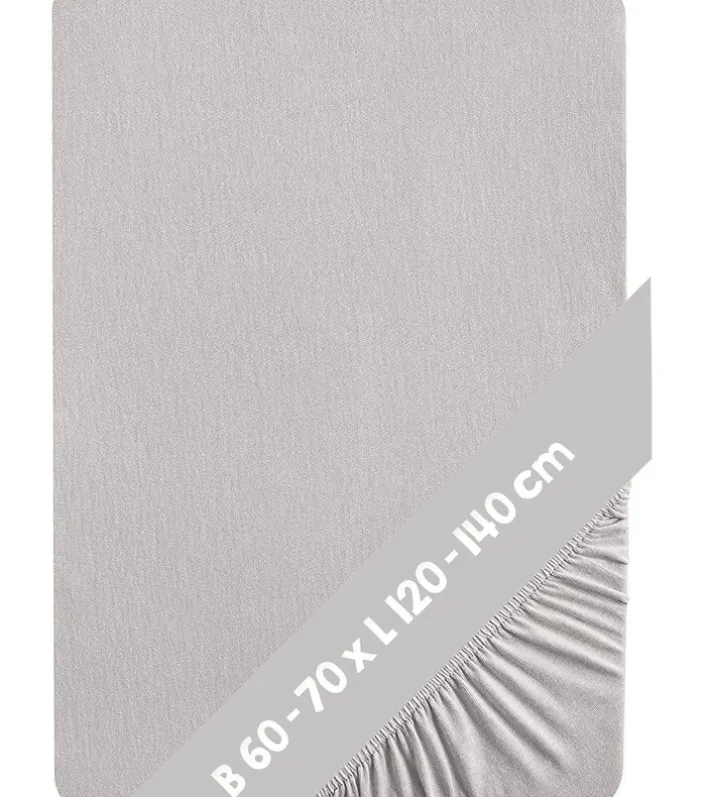 Spannbettlaken LIL 70 x 140 cm hellgrau