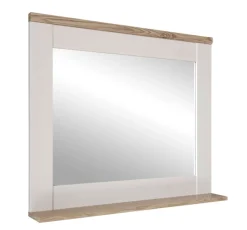 Spiegel CASA 80 x 70 cm braun/ weiß