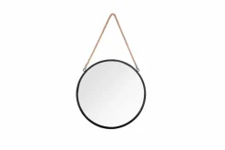 Spiegel rund NINA 40 cm schwarz