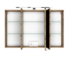 Spiegelschrank BAABE 100 x 66 cm Wotan Eiche