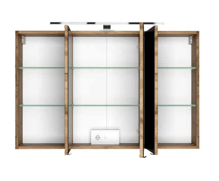 Spiegelschrank BAABE 100 x 66 cm Wotan Eiche