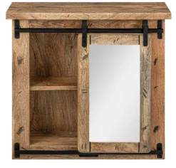 Spiegelschrank DICKENSON 68 x 64 cm Mango massiv