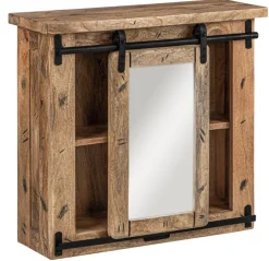 Spiegelschrank DICKENSON 68 x 64 cm Mango massiv