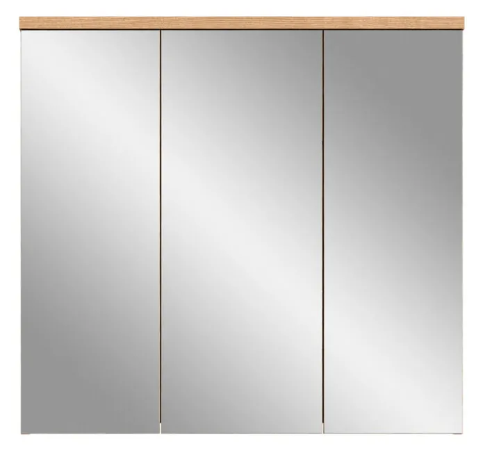 Spiegelschrank GRADO 80 x 75 cm Eiche
