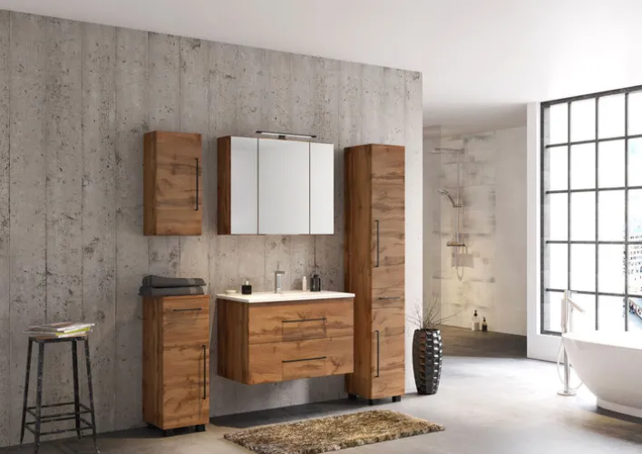 Spiegelschrank LUZERN 80 x 64 cm Wotan Eiche