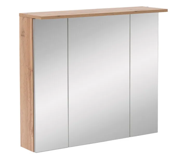 Spiegelschrank NORA 80,5 x 72,3 cm Eiche Landhaus